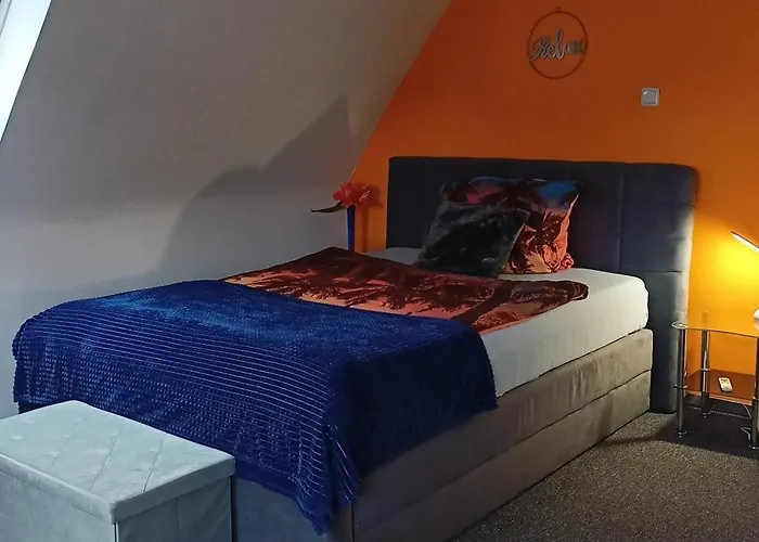 Blaue Oase, Netflix, Massagesessel, Whirlpool Badewanne 公寓 格尔梅斯海姆