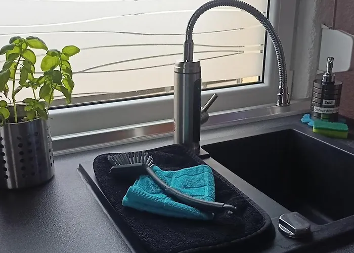 公寓 Blaue Oase, Netflix, Massagesessel, Whirlpool Badewanne 格尔梅斯海姆